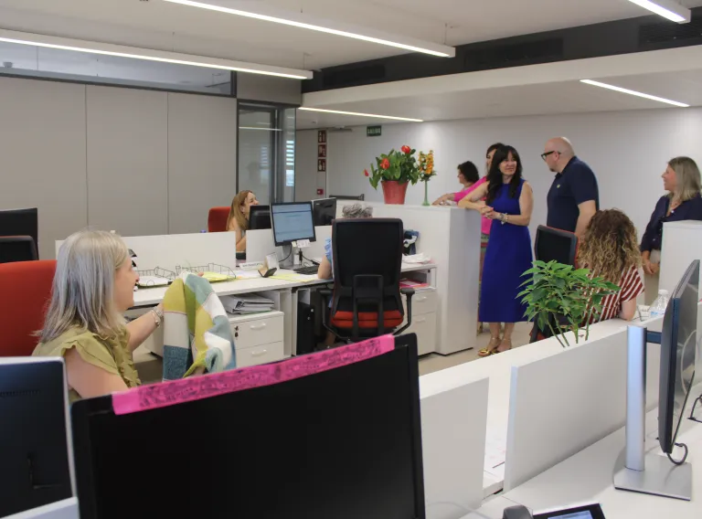 Blanca Fernández visita el traslado a la Ciudad Administrativa