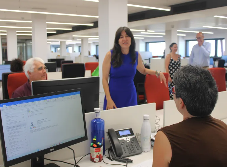 Blanca Fernández visita el traslado a la Ciudad Administrativa