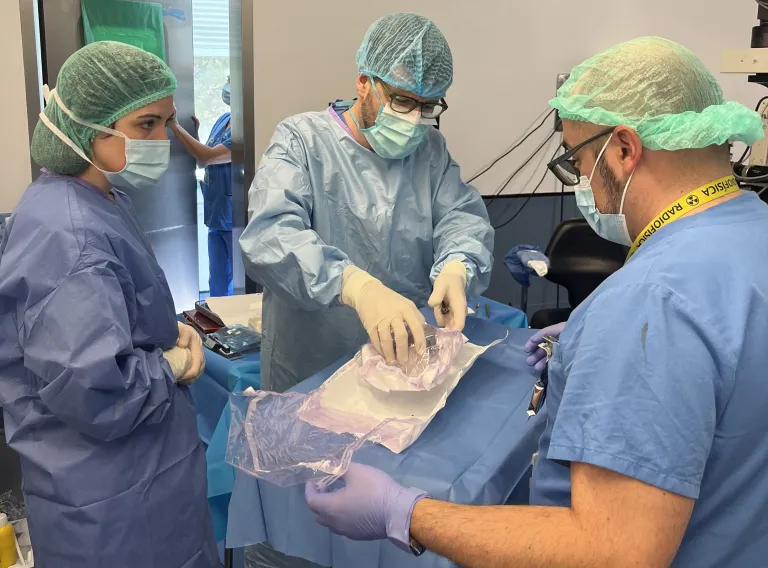 Equipo de braquiterapia oftálmica del Hospital Universitario de Albacete