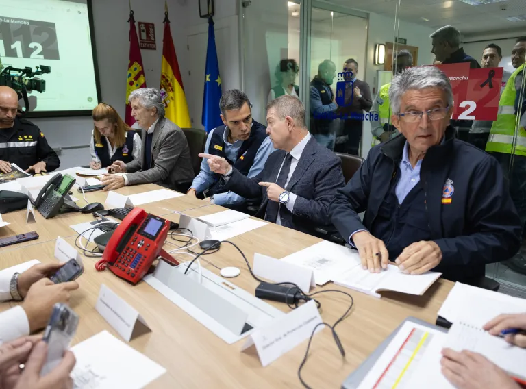 Reunión del CECOPI por el accidente ferroviario de Urda